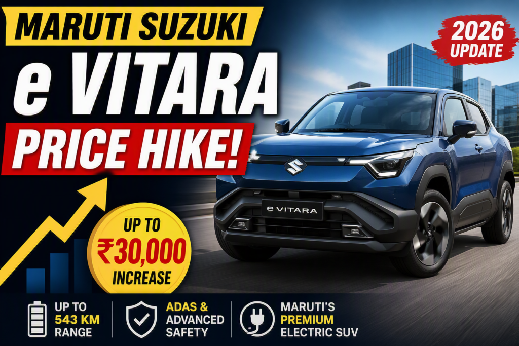 Maruti Suzuki e Vitara price hike electric SUV India
